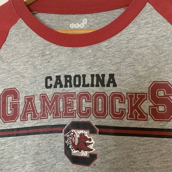 NWT Carolina Gamecocks Raglan Long Sleeve Shirt Size XL - Picture 4 of 7